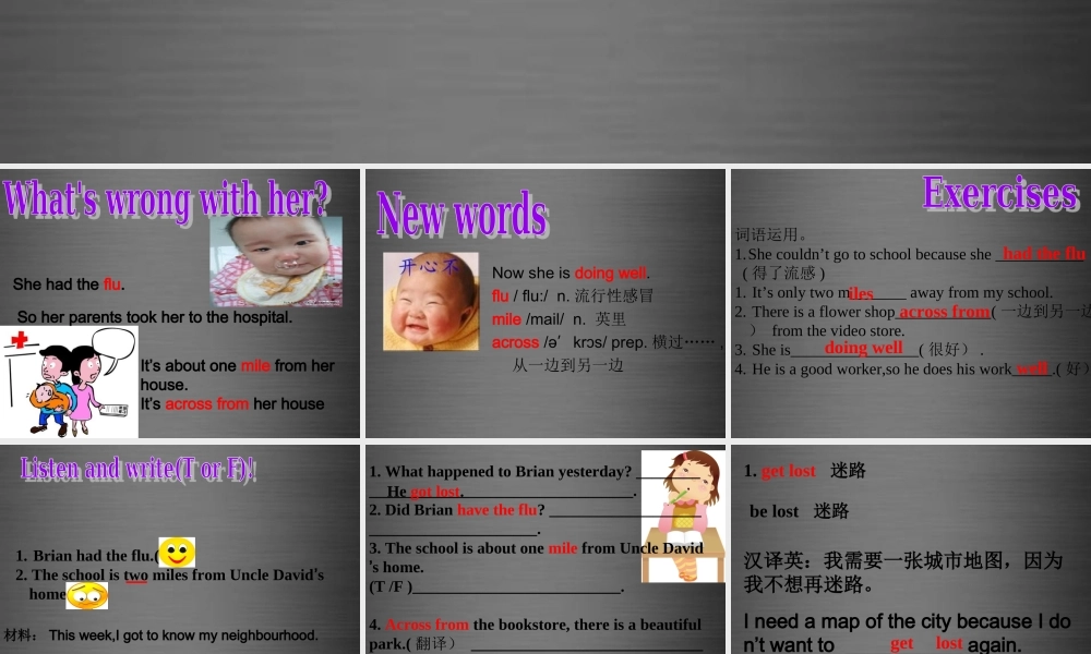 冀教初中英语八上《Lesson 24 I Need a Map!》PPT课件 (2).ppt