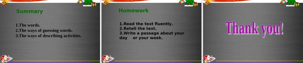 冀教初中英语八上《Lesson 6 Jenny's Week》PPT课件 (2).ppt