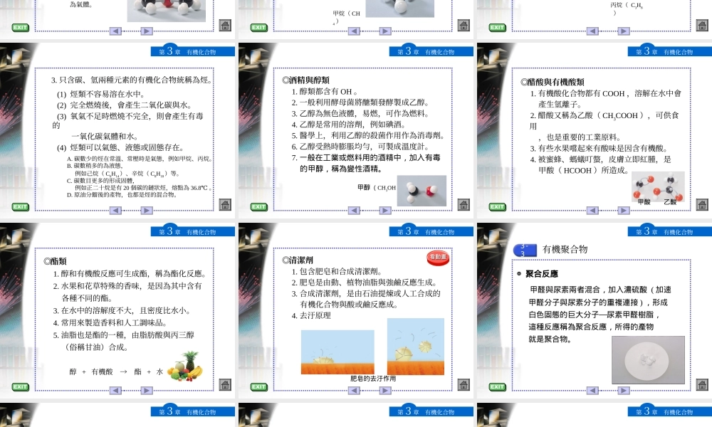 沪教初中化学九下《8第1节 什么是有机化合物》PPT课件 (4).ppt