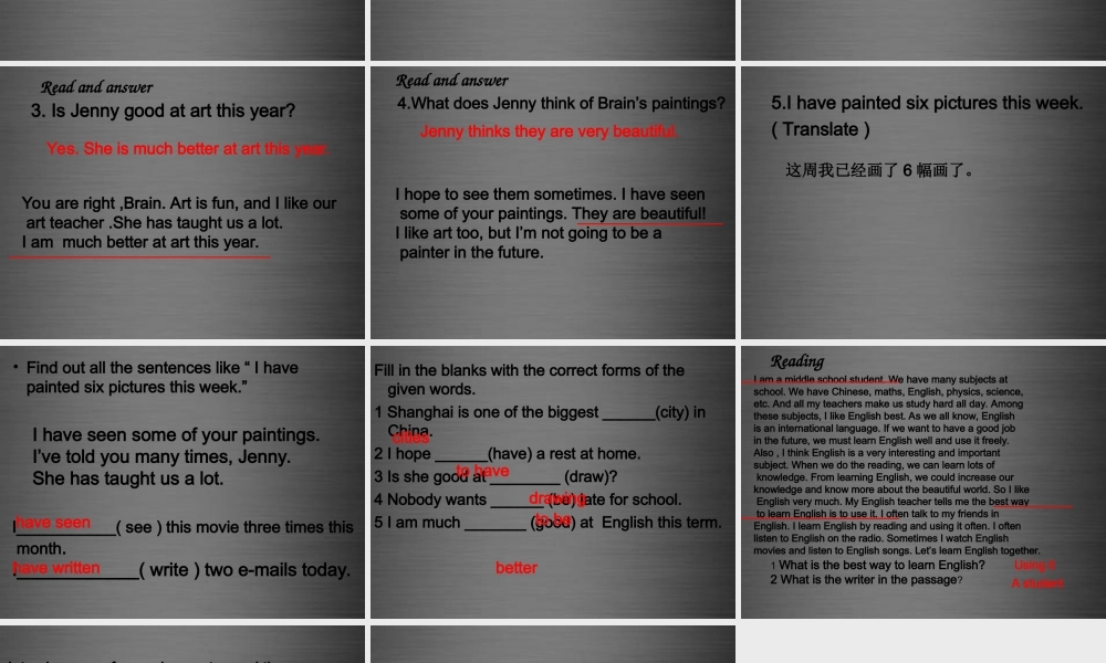 冀教初中英语八上《Lesson 7 Don't Be Late for Class!》PPT课件 (2).ppt