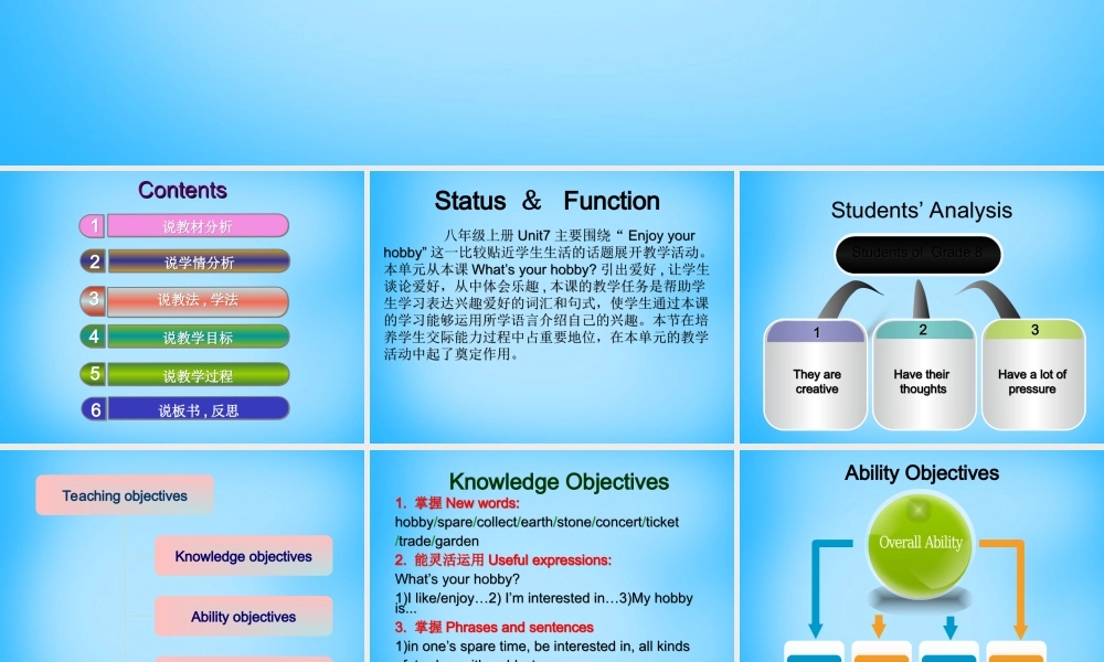 冀教初中英语八上《Lesson 37 What’s Your Hobby 》PPT课件 (3).ppt