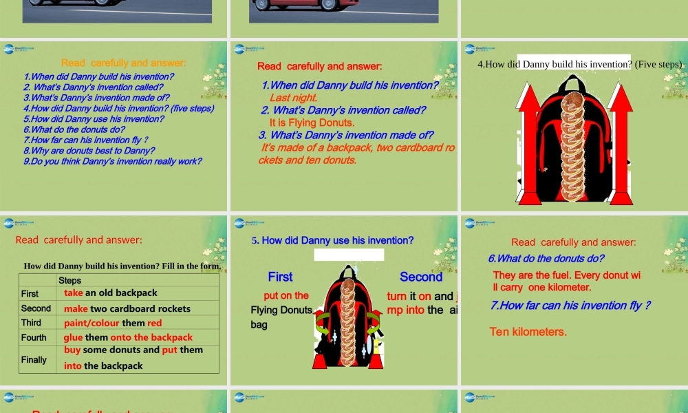 冀教初中英语八上《Lesson 34 Flying Donuts》PPT课件 (1).ppt