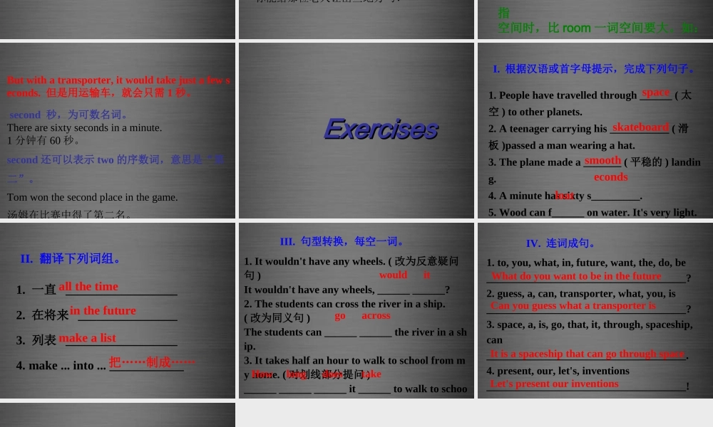 冀教初中英语八上《Lesson 35 Future Transportation》PPT课件 (2).ppt