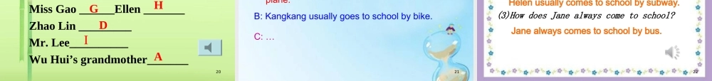 仁爱初中英语七下《Unit 5Topic 1 I usually come to school by subway.》PPT课件A.ppt