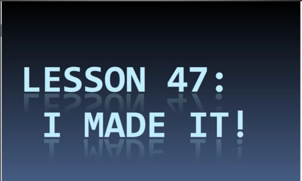 冀教初中英语八上《Lesson 47 I Made It !》PPT课件 (2).ppt