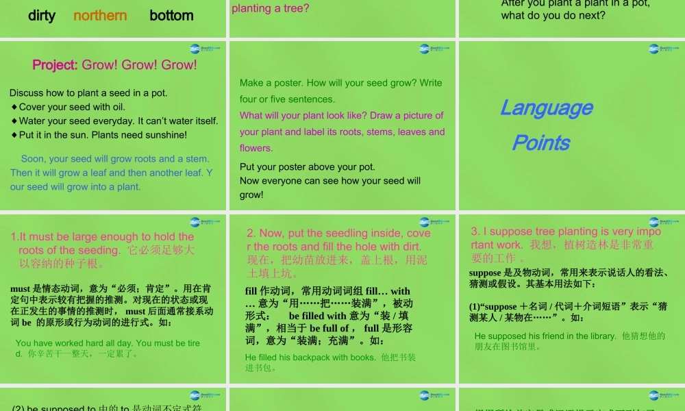 冀教初中英语八下《Lesson 7 Planting Trees》PPT课件 (1).ppt