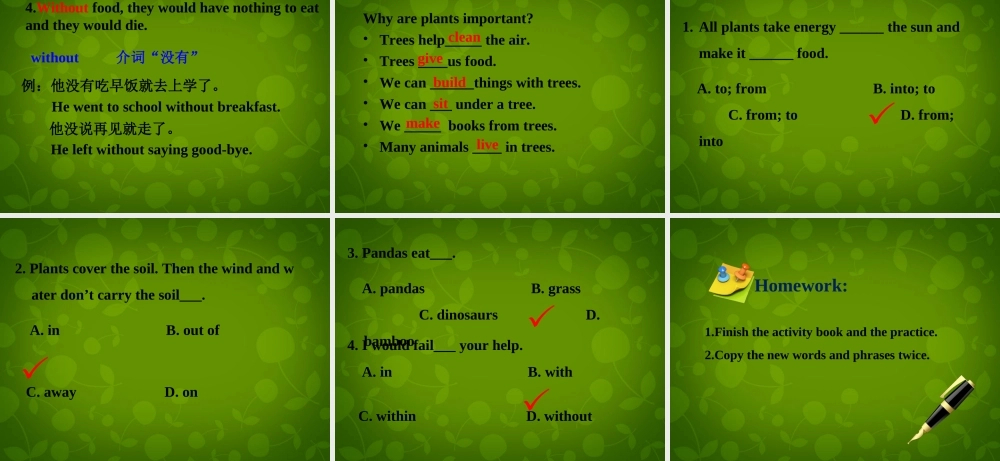 冀教初中英语八下《Lesson 8 Why Are Plants Important》PPT课件 (2).ppt