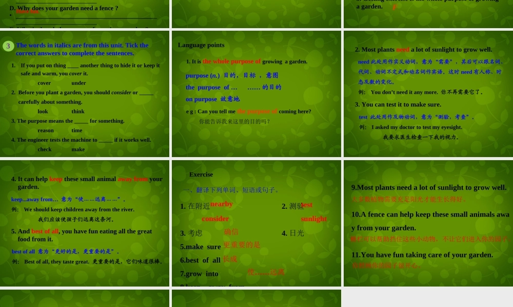 冀教初中英语八下《Lesson 10 Make Your Garden Grow!》PPT课件 (2).ppt