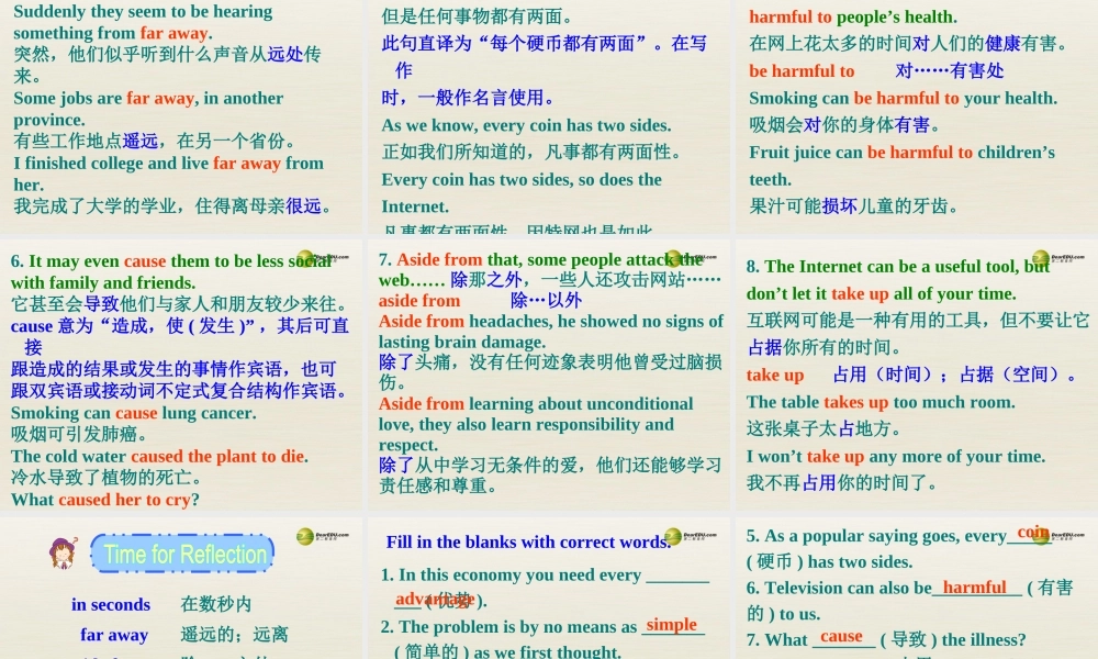 冀教初中英语八下《Lesson 23 The Internet--Good or Bad》PPT课件 (3).ppt