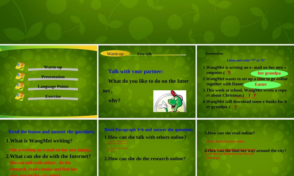 冀教初中英语八下《Lesson 24 An E-mail to Grandpa》PPT课件 (2).ppt