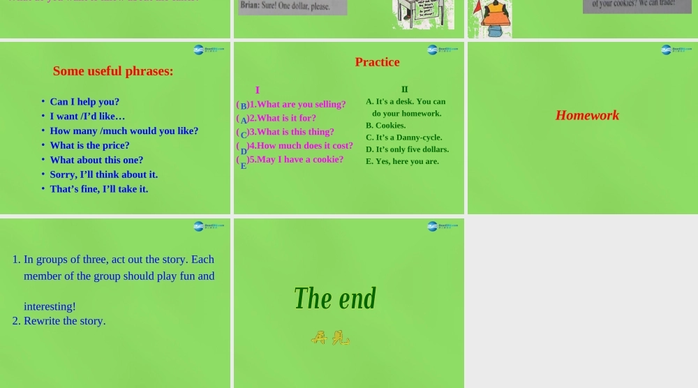 冀教初中英语八下《Lesson 26 Cookies, Please!》PPT课件 (1).ppt