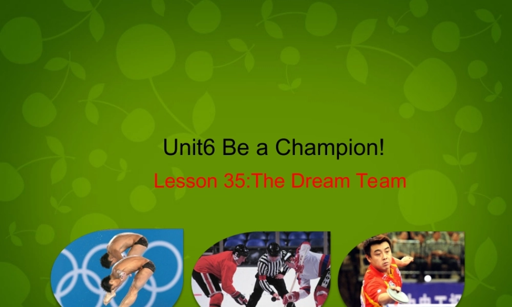 冀教初中英语八下《Lesson 35 The Dream Team》PPT课件 (2).ppt
