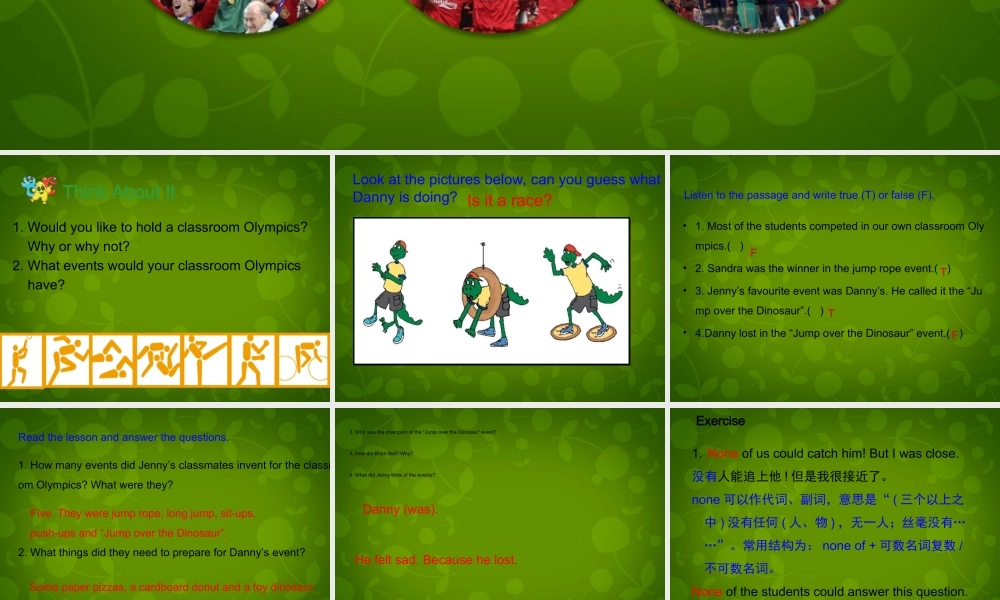 冀教初中英语八下《Lesson 36 Classroom Olympics》PPT课件 (2).ppt