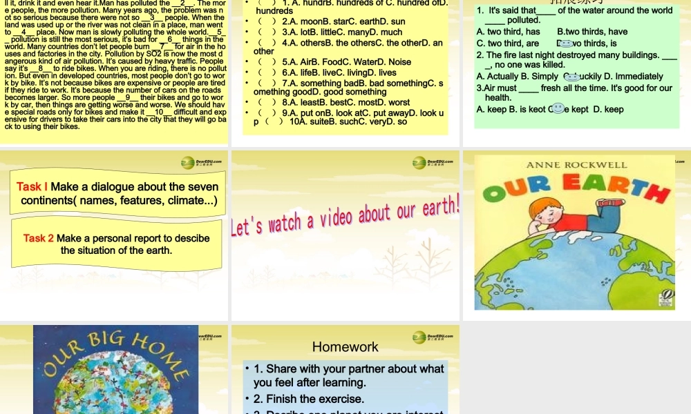 冀教初中英语八下《Lesson 38 The World Is a Big Place》PPT课件 (1).ppt