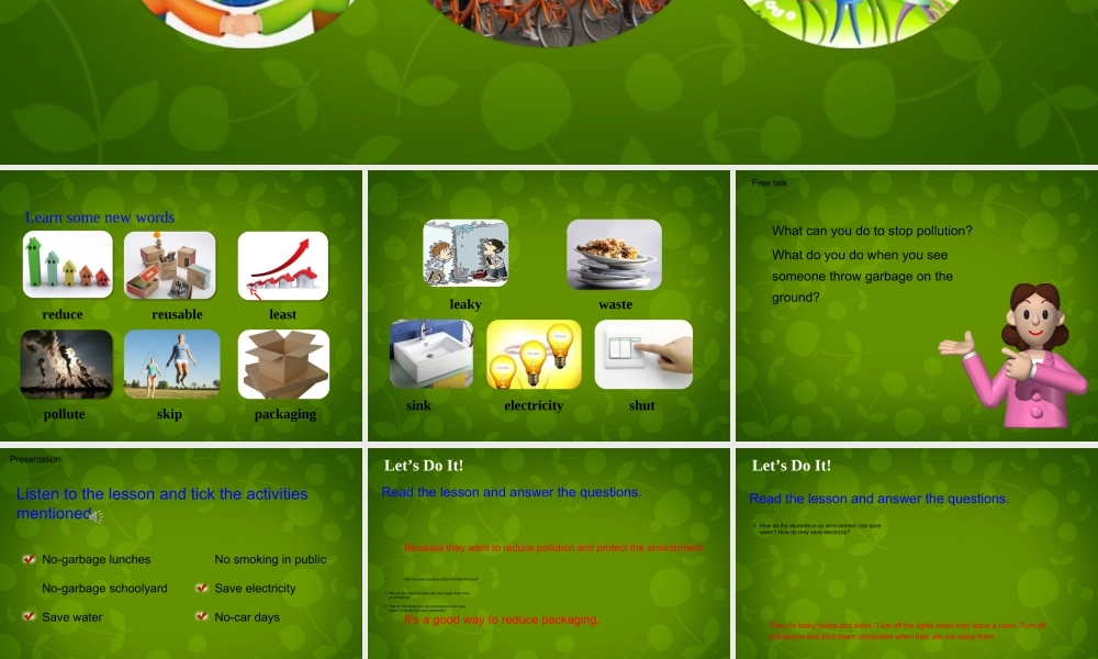 冀教初中英语八下《Lesson 44 Environment Clubs》PPT课件 (3).ppt