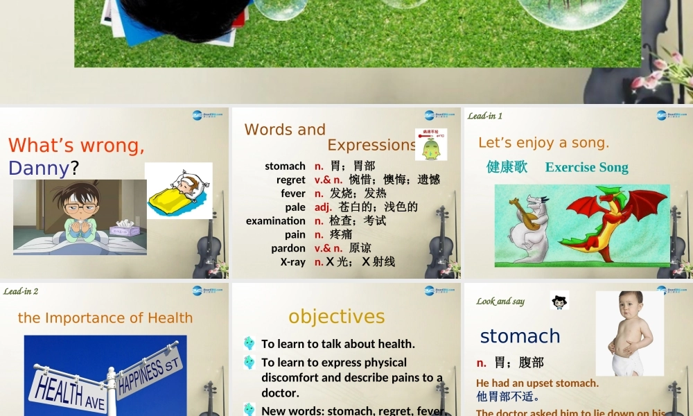 冀教初中英语九上《Lesson 1 What’s Wrong,Danny》PPT课件 (1).ppt