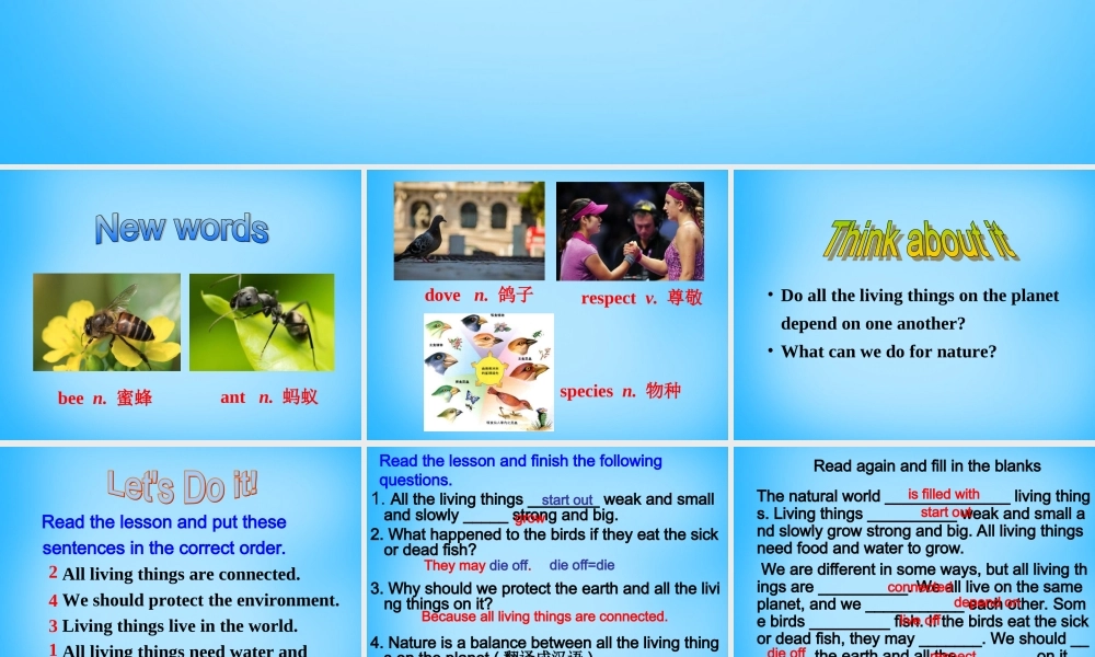 冀教初中英语八下《Lesson 47 Connected to Nature》PPT课件 (4).ppt