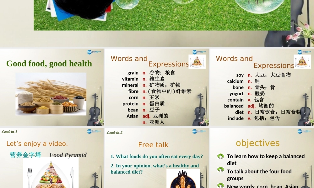 冀教初中英语九上《Lesson 3 Good Food, Good Health》PPT课件 (1).ppt