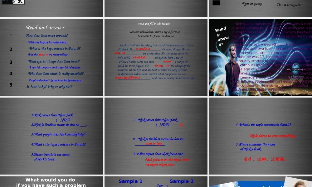 冀教初中英语九上《Lesson 5 Jane's Lucky Life》PPT课件 (4).ppt