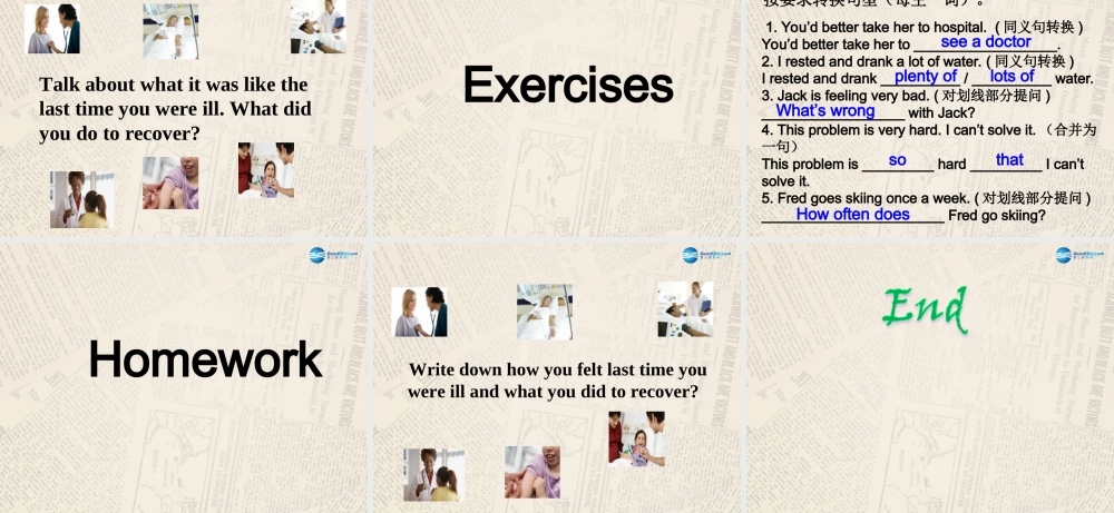 冀教初中英语九上《Lesson 6 Stay Away from the Hospital》PPT课件 (2).ppt