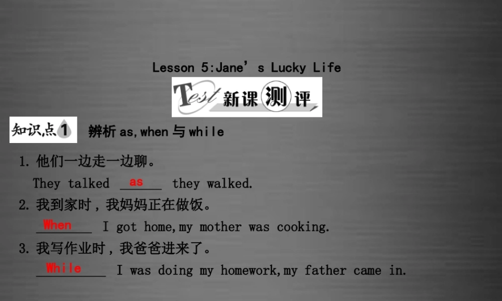 冀教初中英语九上《Lesson 5 Jane's Lucky Life》PPT课件 (5).ppt