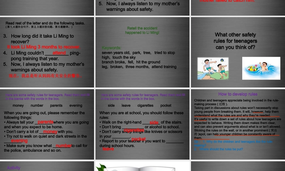 冀教初中英语九上《Lesson 18 Never Catch a Dinosaur 》PPT课件 (4).ppt