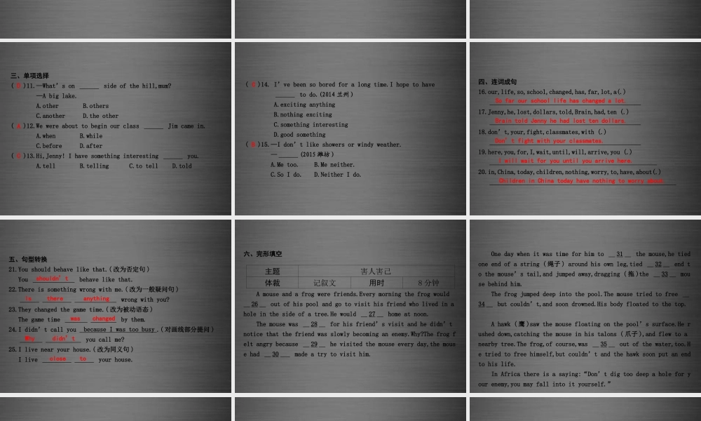 冀教初中英语九下《Lesson 37 Don’t Fight!》PPT课件 (1).ppt