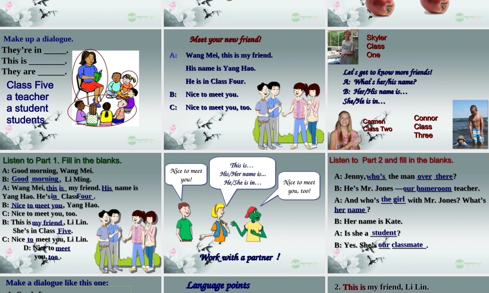 冀教初中英语七上《Lesson 2 Teacher and Students》PPT课件 (6).ppt