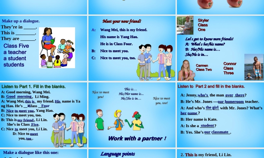 冀教初中英语七上《Lesson 2 Teacher and Students》PPT课件 (5).ppt