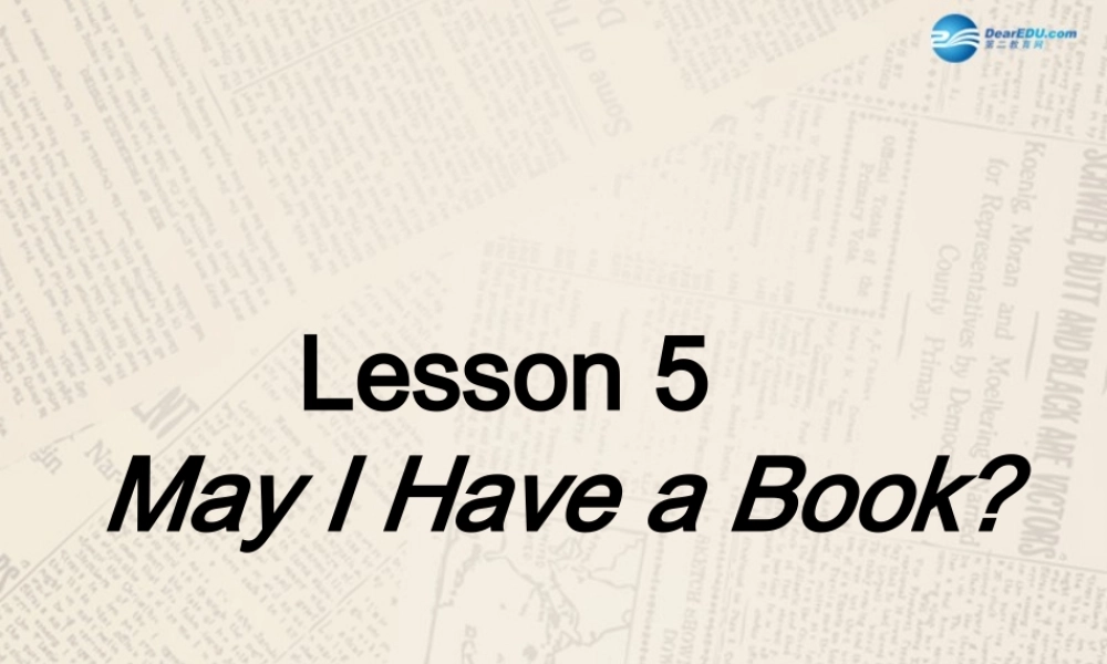 冀教初中英语七上《Lesson 5 May I Have a Book》PPT课件 (3).ppt