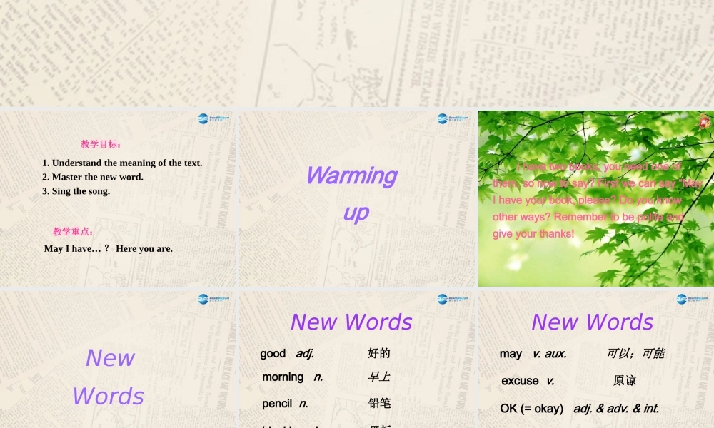 冀教初中英语七上《Lesson 5 May I Have a Book》PPT课件 (3).ppt