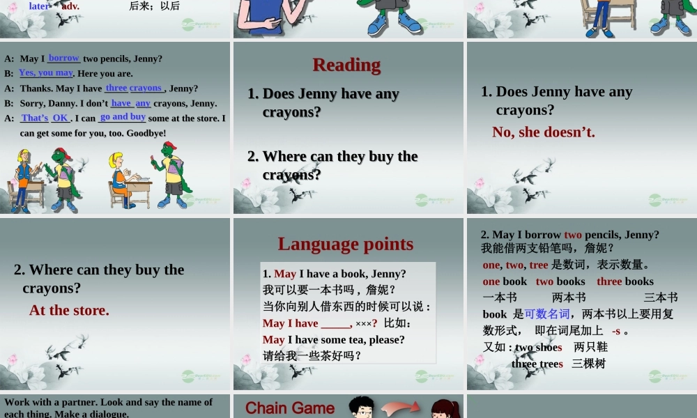 冀教初中英语七上《Lesson 5 May I Have a Book》PPT课件 (1).ppt