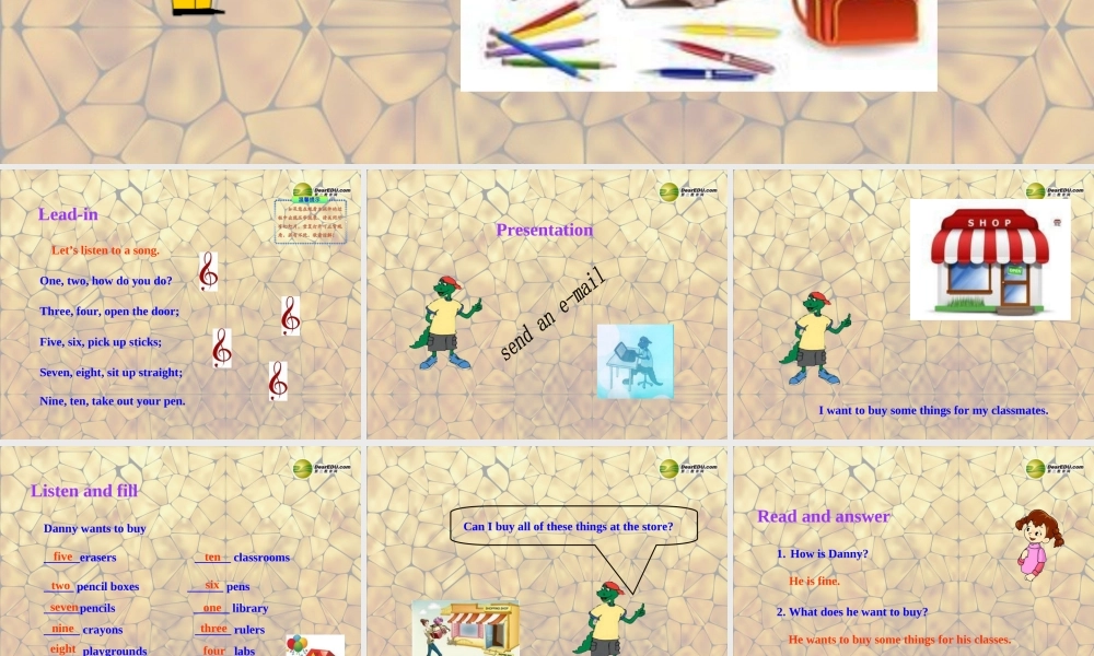 冀教初中英语七上《Lesson 6 Things for School》PPT课件 (2).ppt