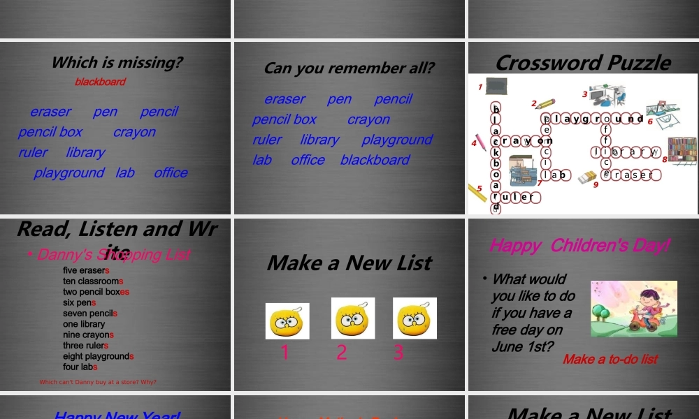 冀教初中英语七上《Lesson 6 Things for School》PPT课件 (4).ppt