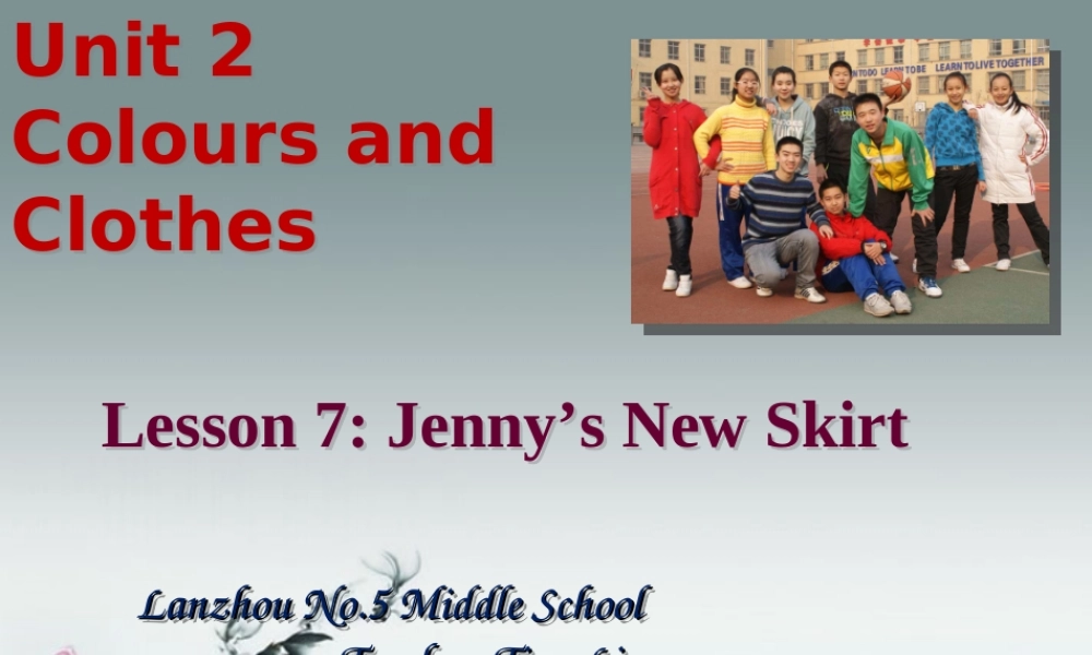 冀教初中英语七上《Lesson 7 Jenny's New Skirt》PPT课件 (1).ppt