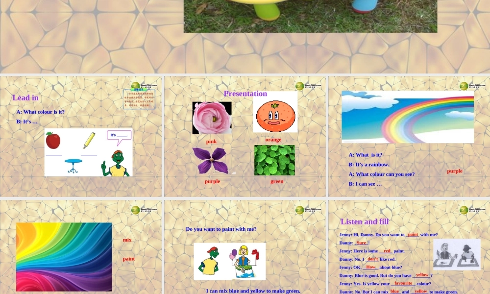 冀教初中英语七上《Lesson 8 Danny's Favourit Colour》PPT课件 (2).ppt