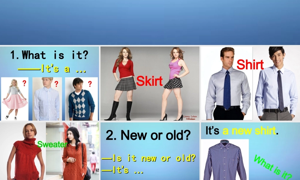 冀教初中英语七上《Lesson 7 Jenny's New Skirt》PPT课件 (5).ppt