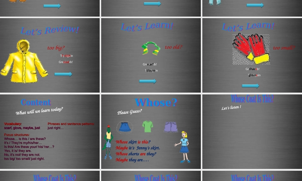 冀教初中英语七上《Lesson 9 Whose Coat Is This》PPT课件 (5).ppt