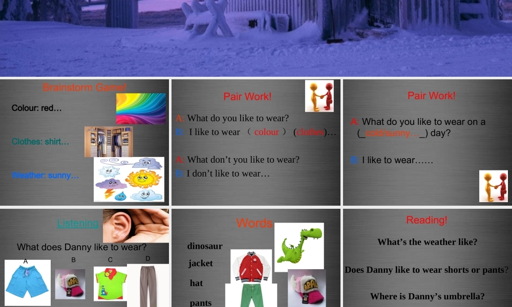 冀教初中英语七上《Lesson 10 Clothes for aa Cold Day》PPT课件 (5).ppt