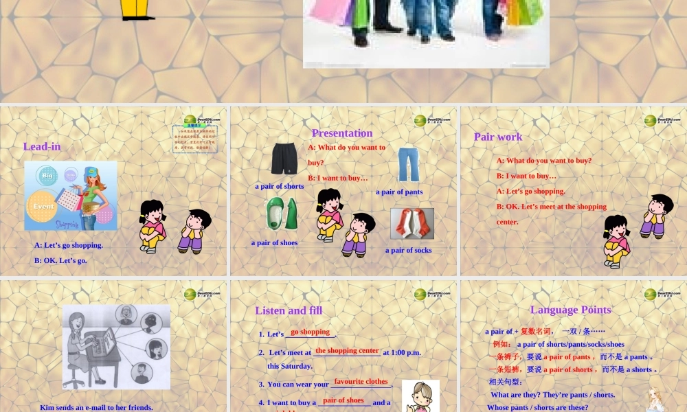 冀教初中英语七上《Lesson 12 Let's Go Shopping!》PPT课件 (2).ppt