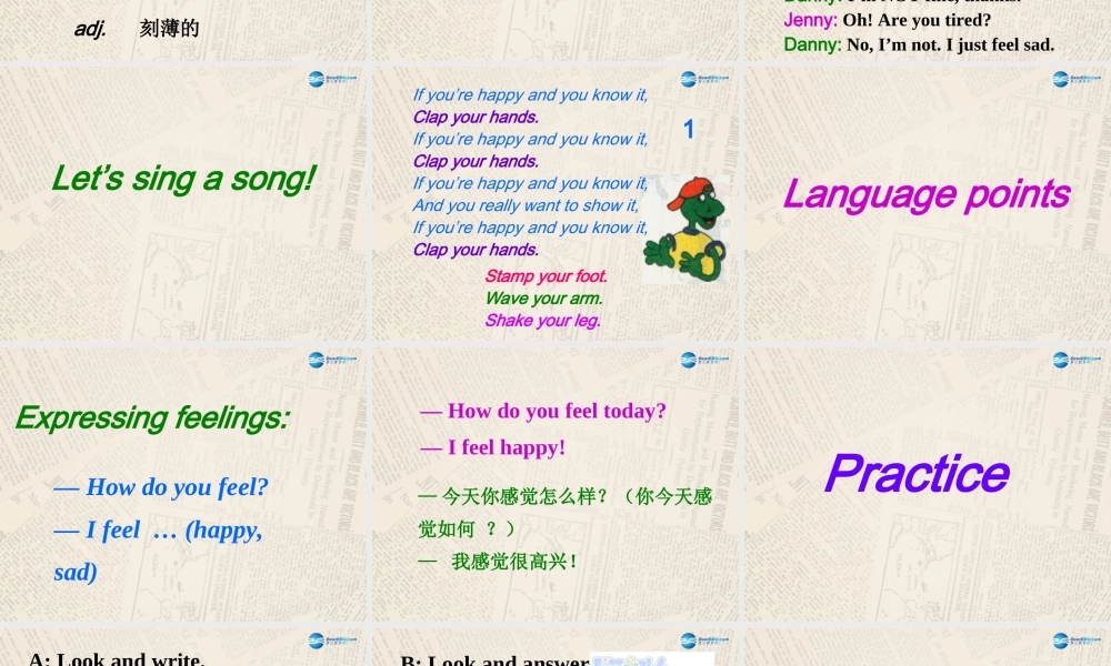 冀教初中英语七上《Lesson 14 Colours and Feelings》PPT课件 (4).ppt