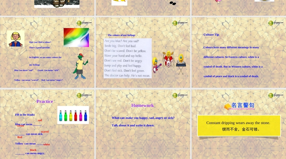 冀教初中英语七上《Lesson 14 Colours and Feelings》PPT课件 (3).ppt