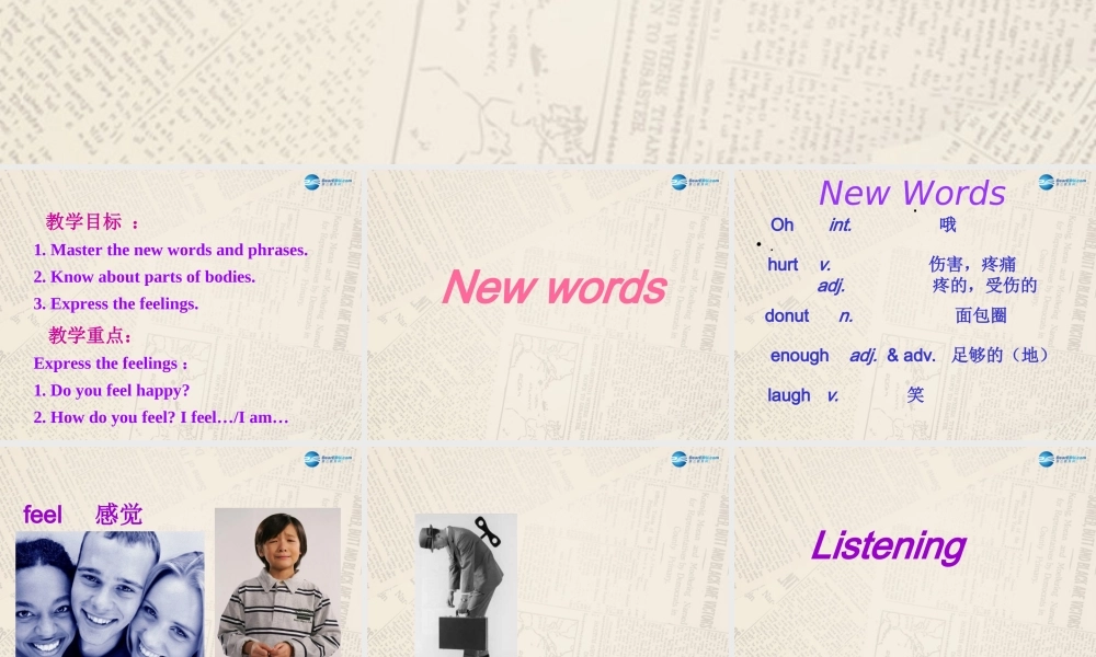 冀教初中英语七上《Lesson 16 Happy or Sad》PPT课件 (4).ppt