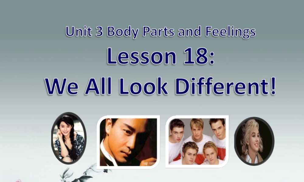 冀教初中英语七上《Lesson 18 We All Look Different!》PPT课件 (2).ppt