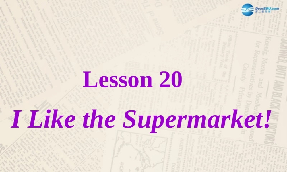 冀教初中英语七上《Lesson 20 I Like the Supermarket!》PPT课件 (2).ppt
