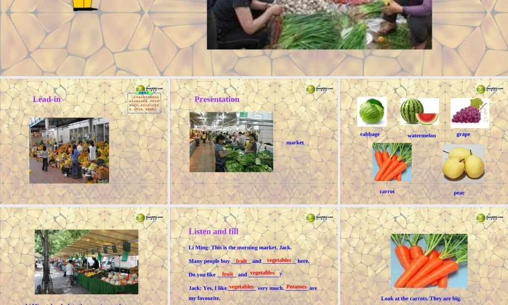 冀教初中英语七上《Lesson 21 At the Market》PPT课件 (1).ppt