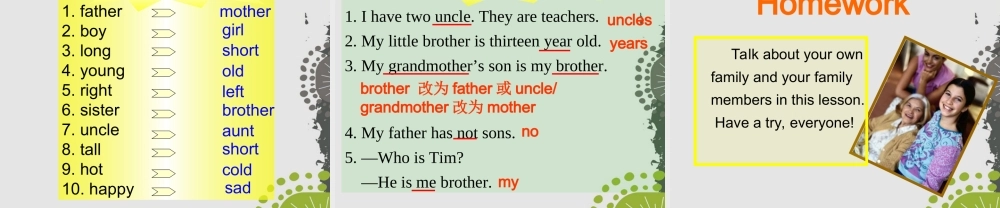 冀教初中英语七上《Lesson 26 Li Ming's Family》PPT课件 (3).ppt