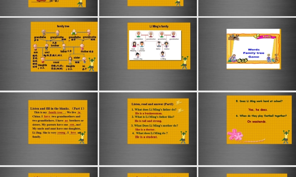 冀教初中英语七上《Lesson 26 Li Ming's Family》PPT课件 (4).ppt