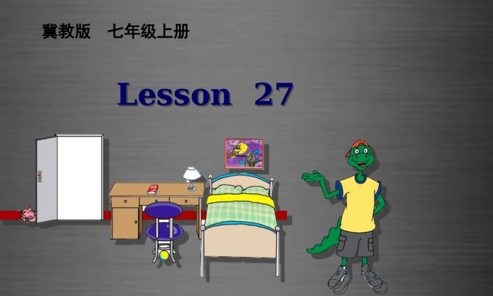 冀教初中英语七上《Lesson 27 Danny at Home》PPT课件 (4).ppt