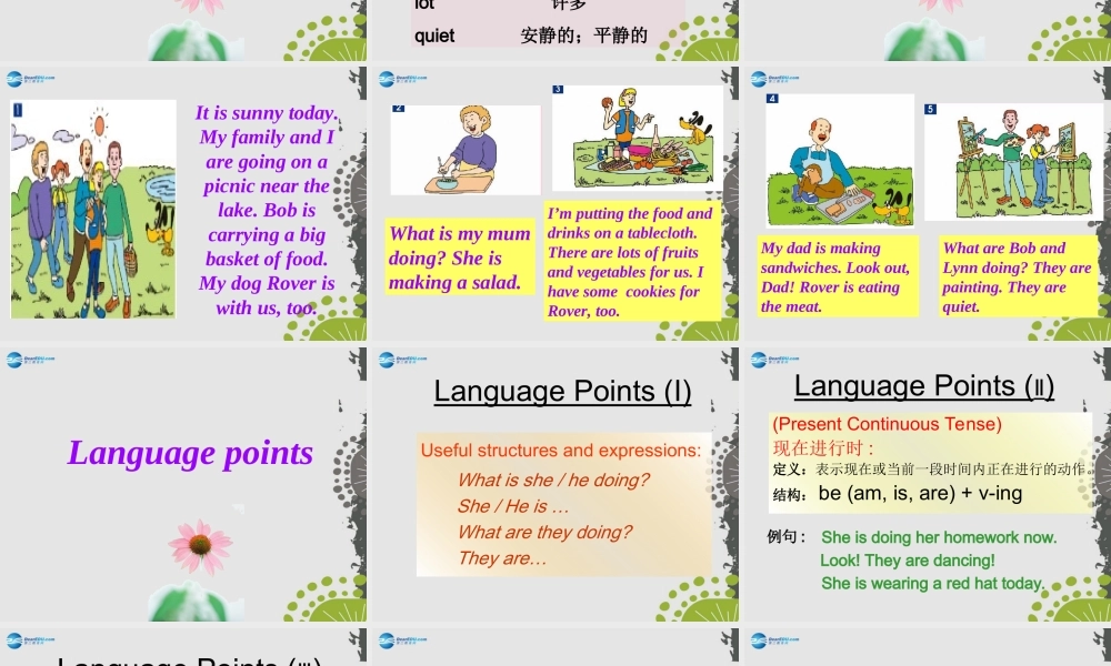 冀教初中英语七上《Lesson 28 A Family Picnic》PPT课件 (3).ppt